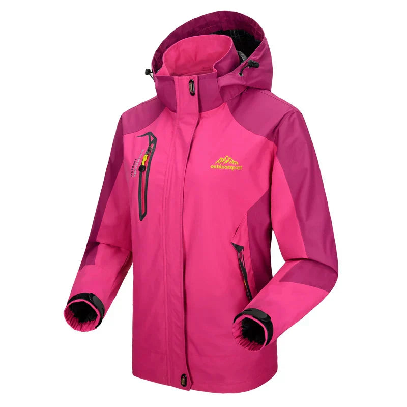 Women's Stylish Waterproof Jacket with Wind Protection