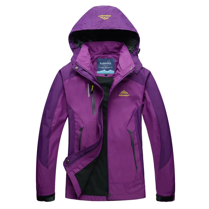 Women's Stylish Waterproof Jacket with Wind Protection