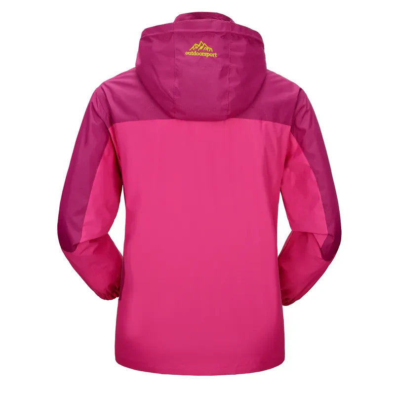 Women's Stylish Waterproof Jacket with Wind Protection