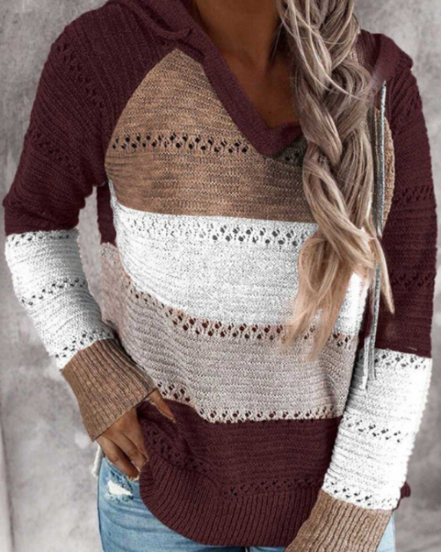 Variant image for Women's Cozy High-Quality Hooded Sweater with Chic Design-49