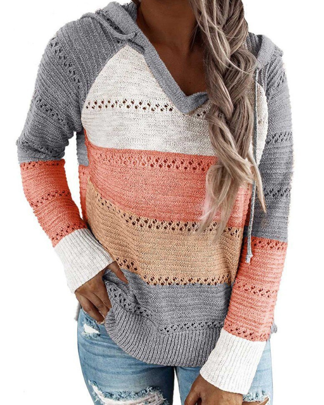Variant image for Women's Cozy High-Quality Hooded Sweater with Chic Design-41