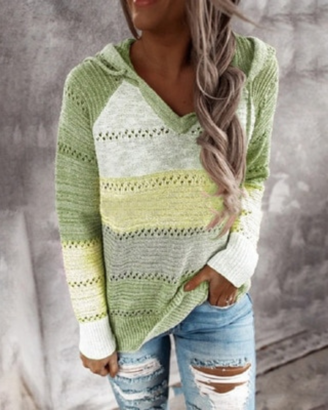 Variant image for Women's Cozy High-Quality Hooded Sweater with Chic Design-1