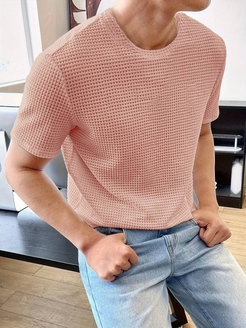Variant image for Men's Stylish High-Quality T-Shirt with Unique Hollowed-Out Design-9