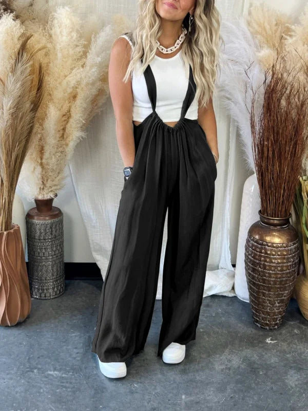 Variant image for Women's Comfortable Soft Fabric Jumpsuit with Loose Fit-25