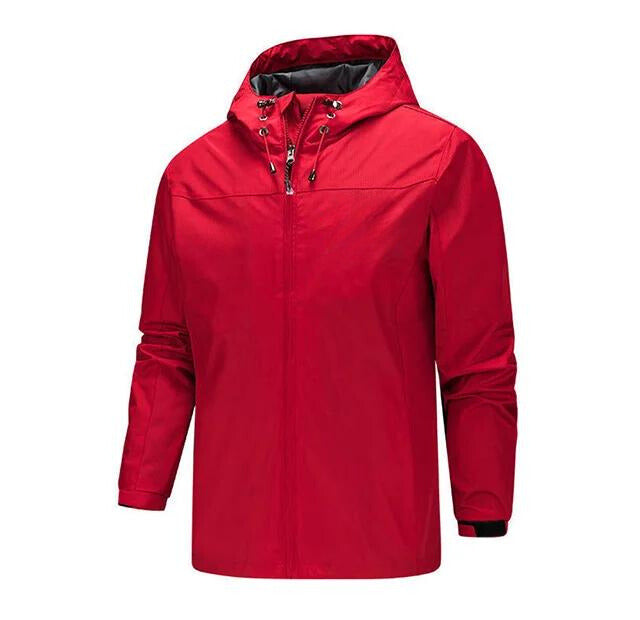 Variant image for Men's Functional Waterproof Jacket with Adjustable Hood and Zippered Pockets-9