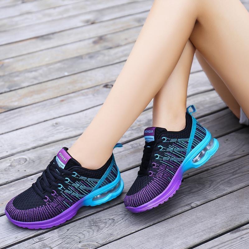 Women's Comfortable Cotton-Polyester Sneakers with Durable Rubber Sole