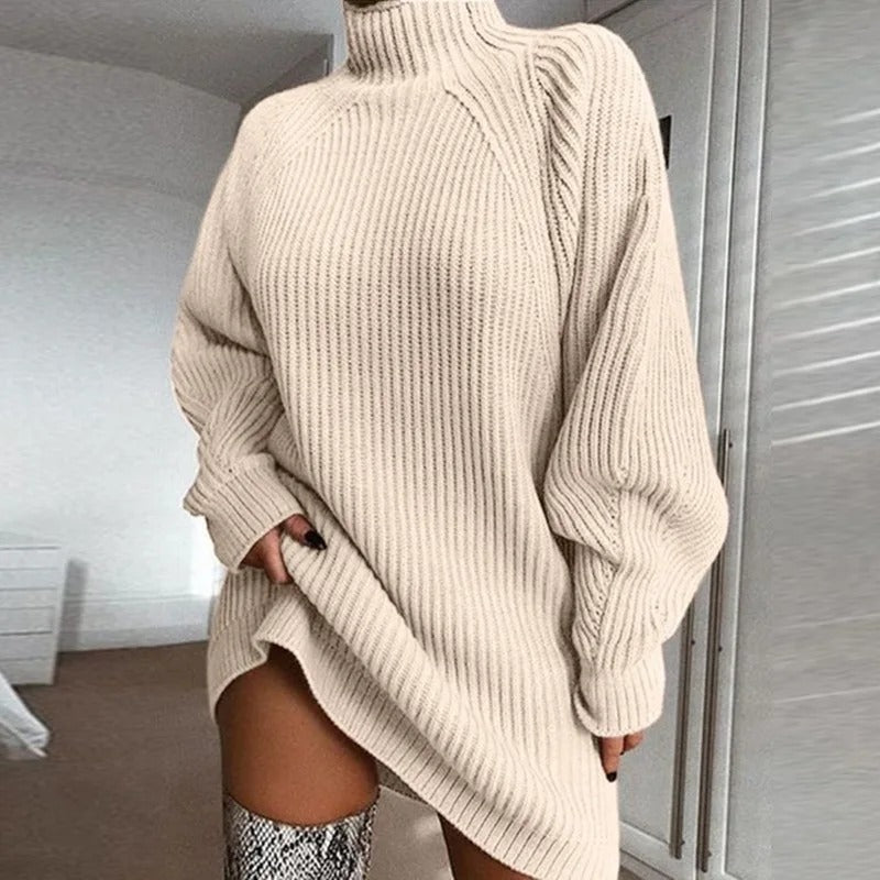 Women’s Casual Knitted Turtleneck Oversize Sweater | Perfect for All Seasons