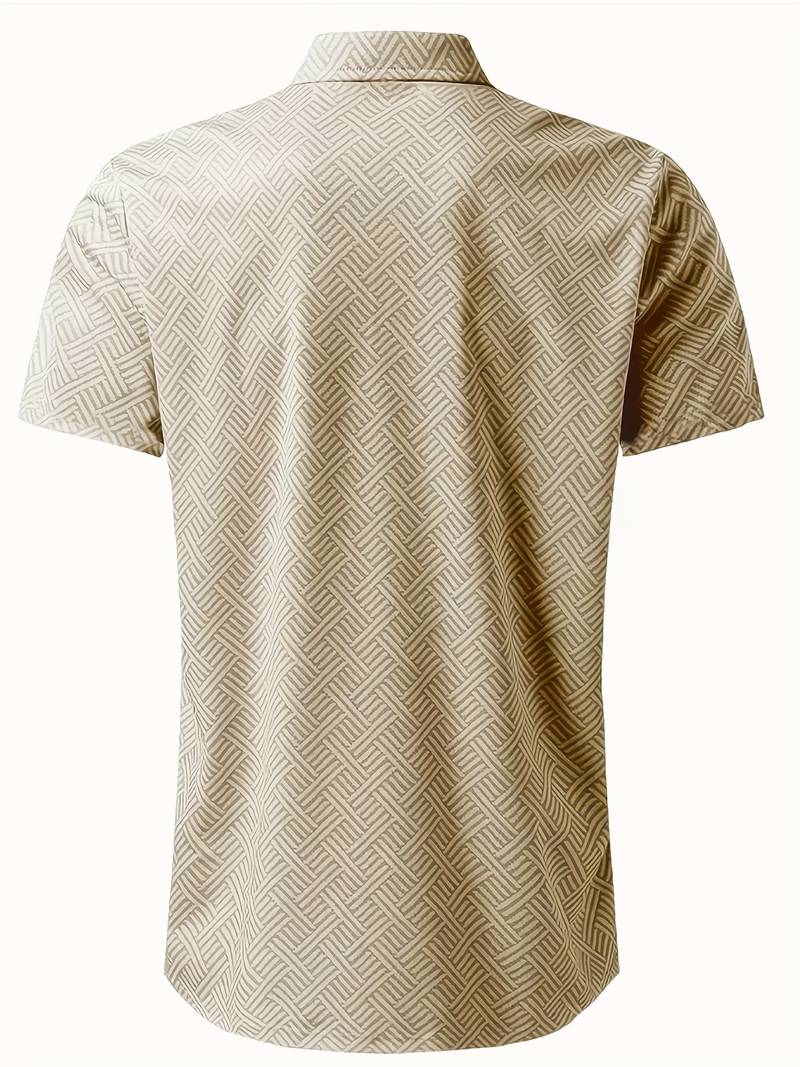 Men's Casual Stylish Fabric Outfit with Coordinated Top and Shorts