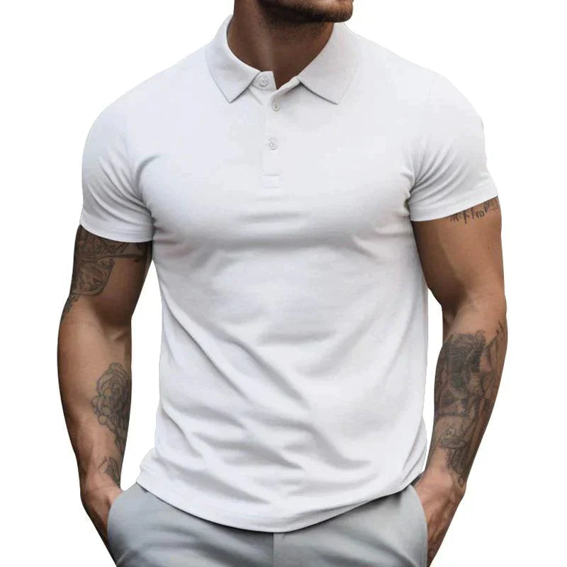 Variant image for Men's Trendy Cotton Polo Shirt with Short Sleeves for Casual Wear-22