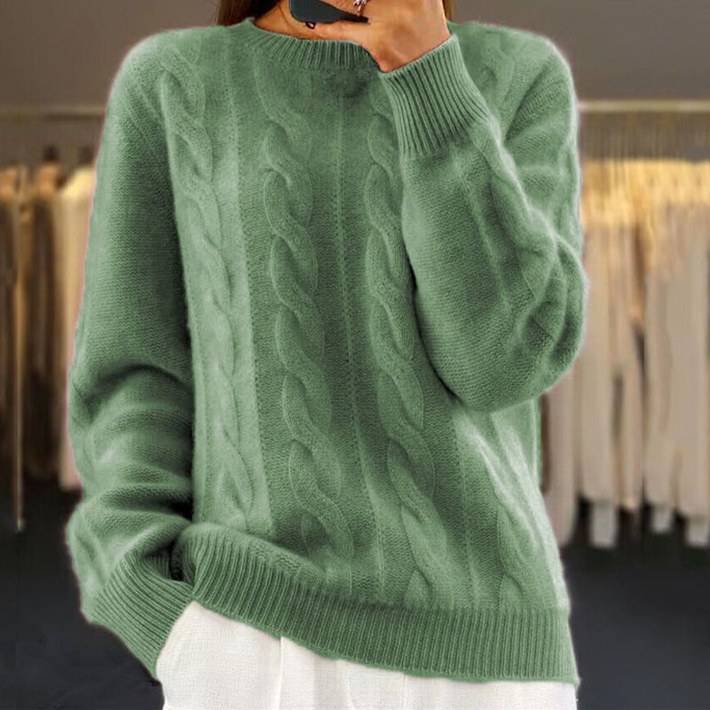 Women's Stylish Knit Sweater with Unique Pattern for Casual Comfort