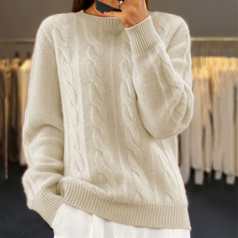 Variant image for Women's Stylish Knit Sweater with Unique Pattern for Casual Comfort-1