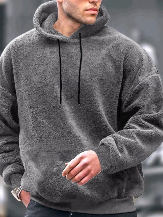 Men's Comfortable Soft Hoodie with Front Pockets