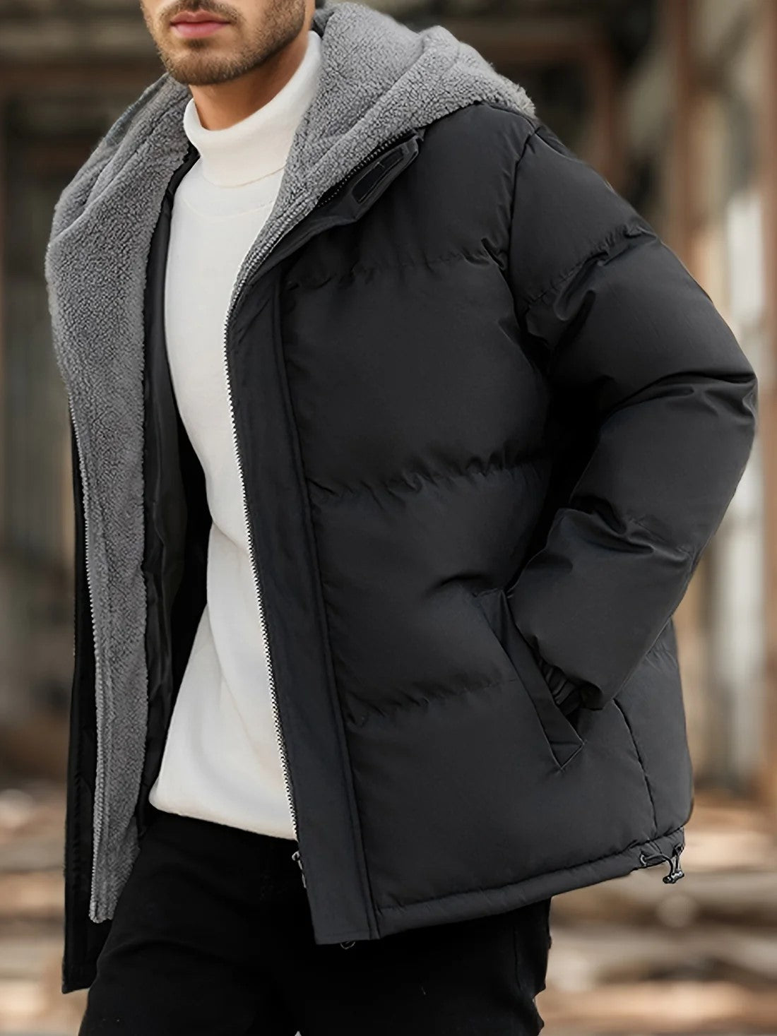 Stylish Casual Warm Padded Winter Jacket for Men | Ideal for Winter