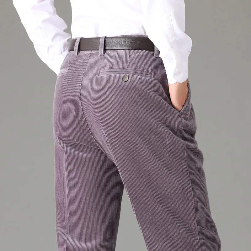 Men’s Classic Regular Fit Corduroy Jeans with Pleated Front | Perfect for All Seasons
