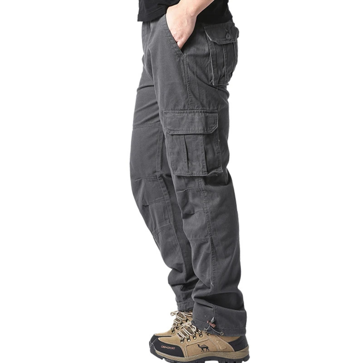 Variant image for Men's Stylish Stretch Fabric Cargo Pants with Tactical Pockets-33